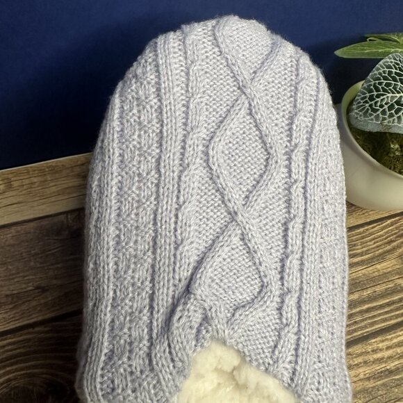 NWT Northeast Outfitters Women's Cozy Cabin Slippers Size S/M (Diamond Blue) - Picture 4 of 9